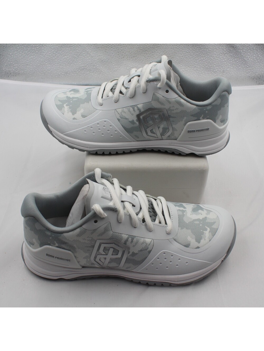 Born Primitive Savage 1 CV Women Size 8 Training Shoes Sneaker White Grey Camo